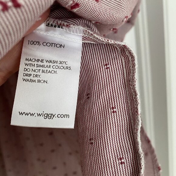 Wiggy Kit "Bow Tie" Blouse in Red, size Large (fits XL) - Picture 4 of 5